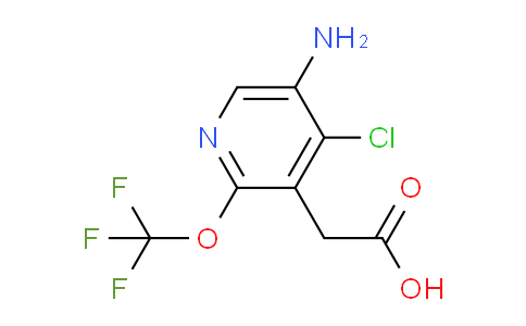5-Amino-4-chloro-2-(trifluoromethoxy)pyridine-3-acetic acid