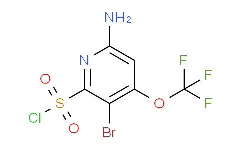 6-Amino-3-bromo-4-(trifluoromethoxy)pyridine-2-sulfonyl chloride