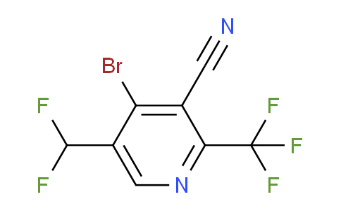AM39525 | 1804462-72-3 | 4-Bromo-3-cyano-5-(difluoromethyl)-2-(trifluoromethyl)pyridine
