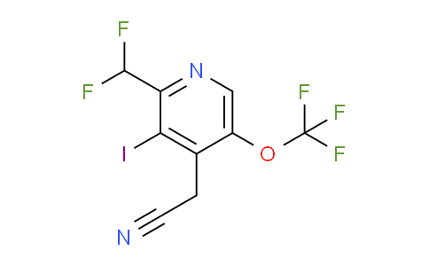 AM39534 | 1806263-29-5 | 2-(Difluoromethyl)-3-iodo-5-(trifluoromethoxy)pyridine-4-acetonitrile