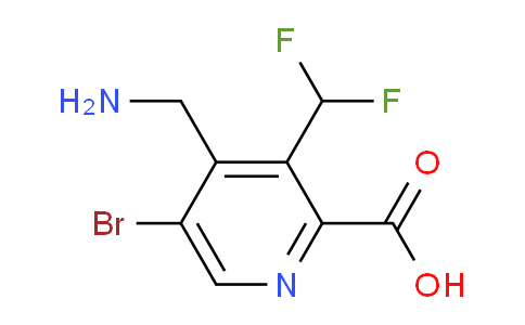 AM39545 | 1804844-99-2 | 4-(Aminomethyl)-5-bromo-3-(difluoromethyl)pyridine-2-carboxylic acid