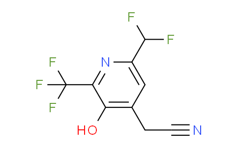 6-(Difluoromethyl)-3-hydroxy-2-(trifluoromethyl)pyridine-4-acetonitrile