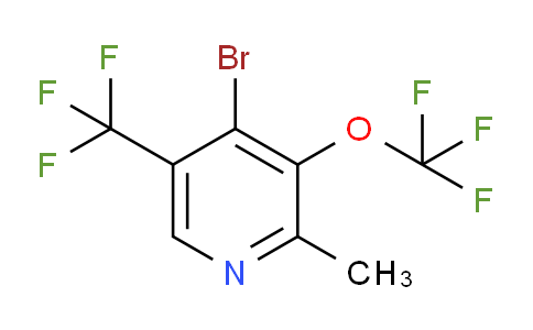 4-Bromo-2-methyl-3-(trifluoromethoxy)-5-(trifluoromethyl)pyridine