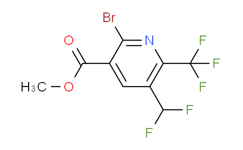 Methyl 2-bromo-5-(difluoromethyl)-6-(trifluoromethyl)pyridine-3-carboxylate