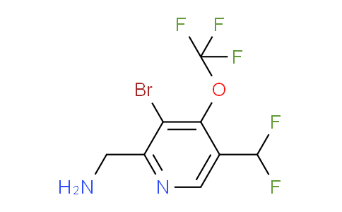 2-(Aminomethyl)-3-bromo-5-(difluoromethyl)-4-(trifluoromethoxy)pyridine