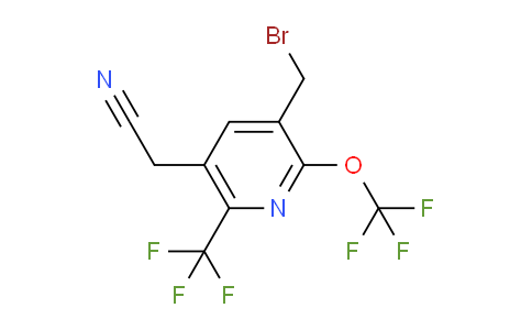 AM39595 | 1806773-21-6 | 3-(Bromomethyl)-2-(trifluoromethoxy)-6-(trifluoromethyl)pyridine-5-acetonitrile