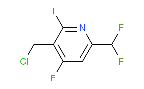 3-(Chloromethyl)-6-(difluoromethyl)-4-fluoro-2-iodopyridine
