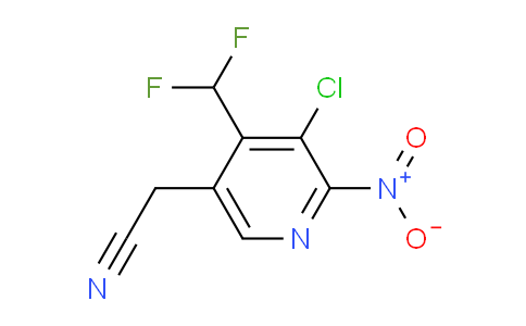 AM39631 | 1806871-66-8 | 3-Chloro-4-(difluoromethyl)-2-nitropyridine-5-acetonitrile