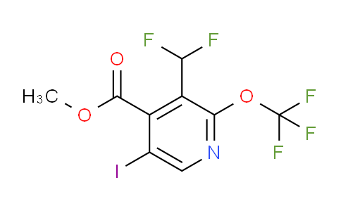 Methyl 3-(difluoromethyl)-5-iodo-2-(trifluoromethoxy)pyridine-4-carboxylate