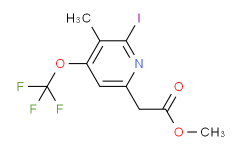Methyl 2-iodo-3-methyl-4-(trifluoromethoxy)pyridine-6-acetate