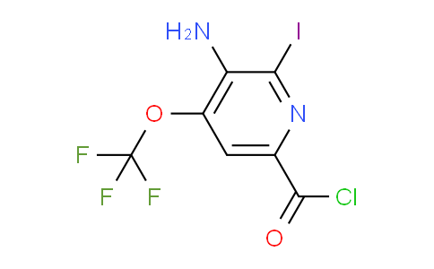 3-Amino-2-iodo-4-(trifluoromethoxy)pyridine-6-carbonyl chloride
