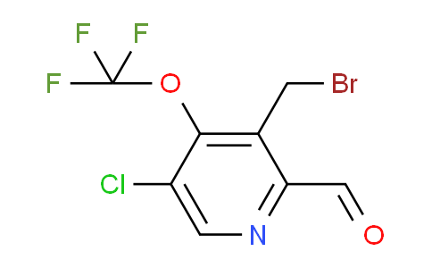 3-(Bromomethyl)-5-chloro-4-(trifluoromethoxy)pyridine-2-carboxaldehyde