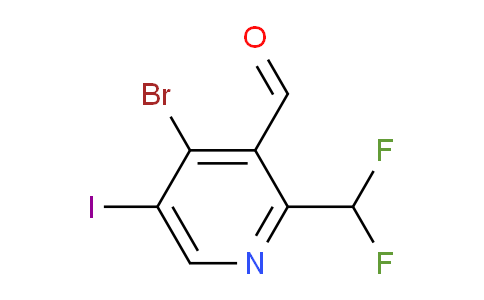 4-Bromo-2-(difluoromethyl)-5-iodopyridine-3-carboxaldehyde