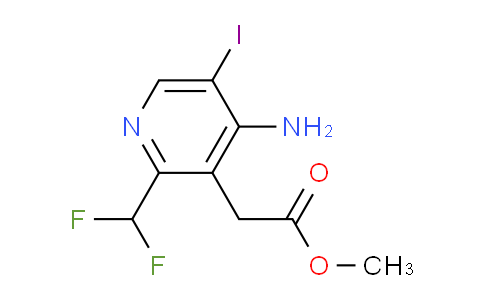AM39774 | 1804679-24-0 | Methyl 4-amino-2-(difluoromethyl)-5-iodopyridine-3-acetate