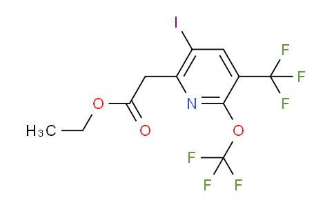 AM39797 | 1804437-97-5 | Ethyl 5-iodo-2-(trifluoromethoxy)-3-(trifluoromethyl)pyridine-6-acetate