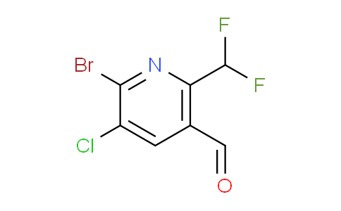 AM39853 | 1805229-93-9 | 2-Bromo-3-chloro-6-(difluoromethyl)pyridine-5-carboxaldehyde