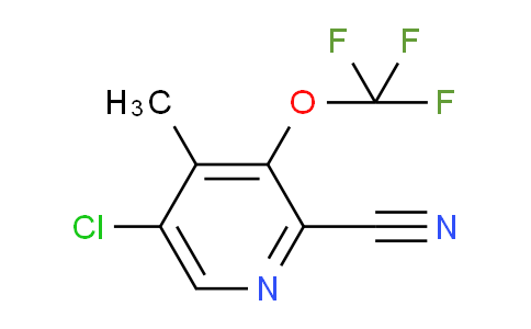 5-Chloro-2-cyano-4-methyl-3-(trifluoromethoxy)pyridine