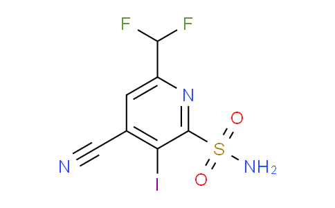 4-Cyano-6-(difluoromethyl)-3-iodopyridine-2-sulfonamide