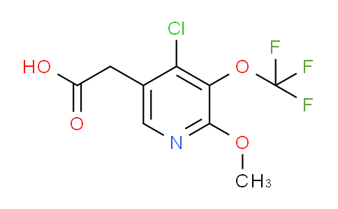 4-Chloro-2-methoxy-3-(trifluoromethoxy)pyridine-5-acetic acid