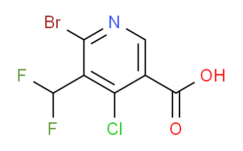 2-Bromo-4-chloro-3-(difluoromethyl)pyridine-5-carboxylic acid