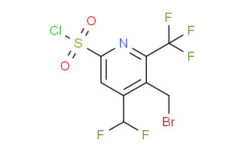 3-(Bromomethyl)-4-(difluoromethyl)-2-(trifluoromethyl)pyridine-6-sulfonyl chloride