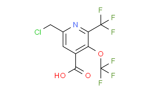 AM39886 | 1804661-22-0 | 6-(Chloromethyl)-3-(trifluoromethoxy)-2-(trifluoromethyl)pyridine-4-carboxylic acid