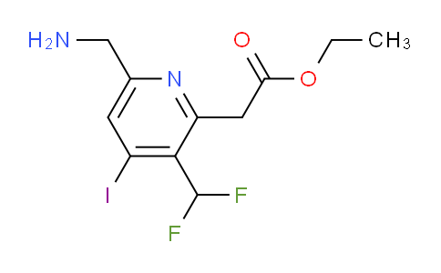 AM40004 | 1805547-81-2 | Ethyl 6-(aminomethyl)-3-(difluoromethyl)-4-iodopyridine-2-acetate