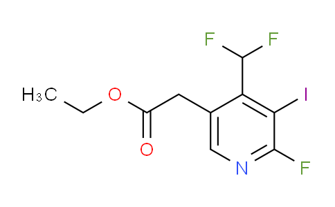 Ethyl 4-(difluoromethyl)-2-fluoro-3-iodopyridine-5-acetate