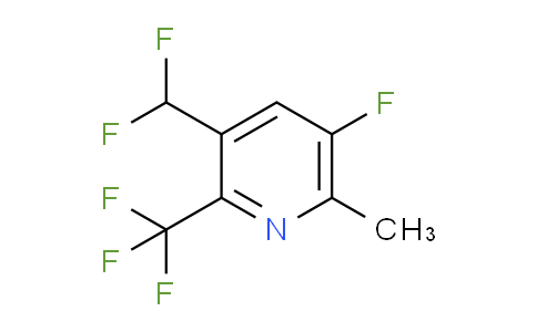 3-(Difluoromethyl)-5-fluoro-6-methyl-2-(trifluoromethyl)pyridine