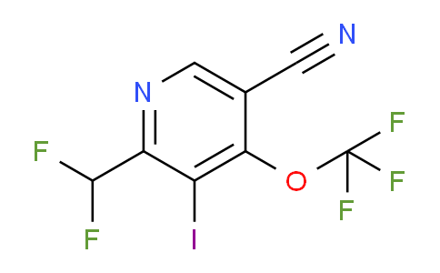5-Cyano-2-(difluoromethyl)-3-iodo-4-(trifluoromethoxy)pyridine