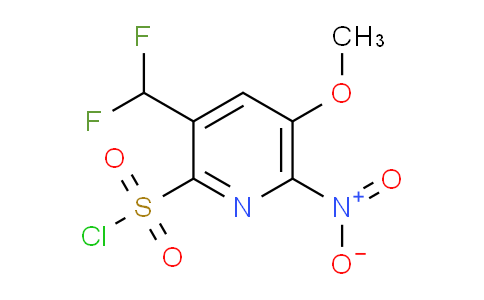 3-(Difluoromethyl)-5-methoxy-6-nitropyridine-2-sulfonyl chloride