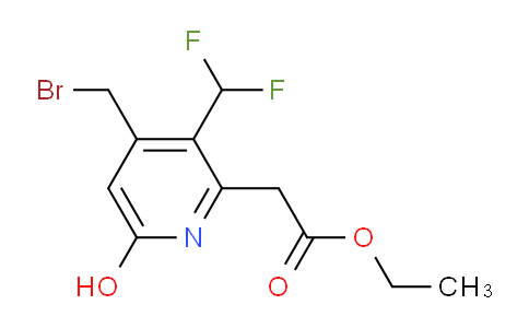 AM40023 | 1805502-22-0 | Ethyl 4-(bromomethyl)-3-(difluoromethyl)-6-hydroxypyridine-2-acetate