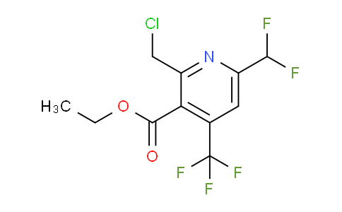 Ethyl 2-(chloromethyl)-6-(difluoromethyl)-4-(trifluoromethyl)pyridine-3-carboxylate