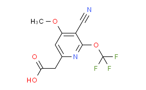 3-Cyano-4-methoxy-2-(trifluoromethoxy)pyridine-6-acetic acid