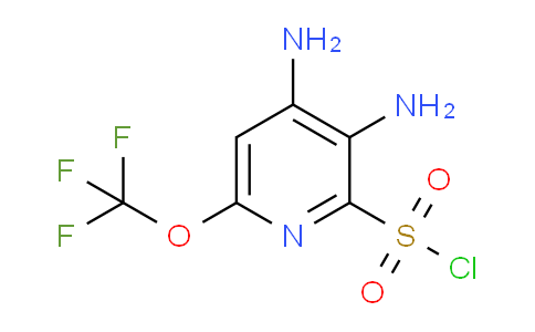 3,4-Diamino-6-(trifluoromethoxy)pyridine-2-sulfonyl chloride