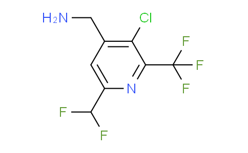 4-(Aminomethyl)-3-chloro-6-(difluoromethyl)-2-(trifluoromethyl)pyridine