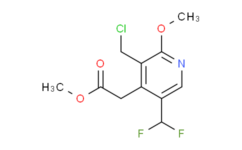 AM40136 | 1805263-59-5 | Methyl 3-(chloromethyl)-5-(difluoromethyl)-2-methoxypyridine-4-acetate