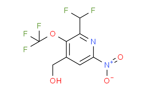 2-(Difluoromethyl)-6-nitro-3-(trifluoromethoxy)pyridine-4-methanol