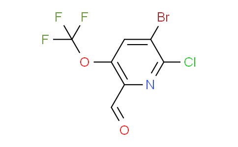 AM40168 | 1803616-27-4 | 3-Bromo-2-chloro-5-(trifluoromethoxy)pyridine-6-carboxaldehyde