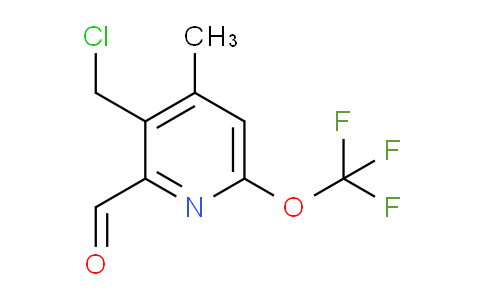 3-(Chloromethyl)-4-methyl-6-(trifluoromethoxy)pyridine-2-carboxaldehyde