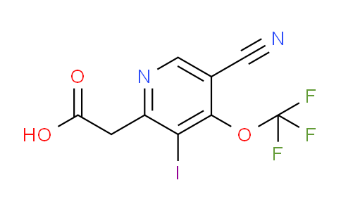 5-Cyano-3-iodo-4-(trifluoromethoxy)pyridine-2-acetic acid