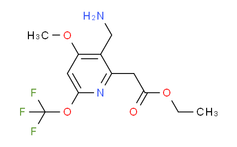 AM40189 | 1805112-29-1 | Ethyl 3-(aminomethyl)-4-methoxy-6-(trifluoromethoxy)pyridine-2-acetate