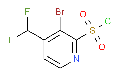 3-Bromo-4-(difluoromethyl)pyridine-2-sulfonyl chloride