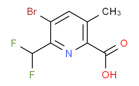 3-Bromo-2-(difluoromethyl)-5-methylpyridine-6-carboxylic acid
