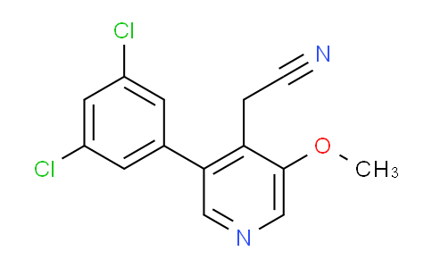 3-(3,5-Dichlorophenyl)-5-methoxypyridine-4-acetonitrile