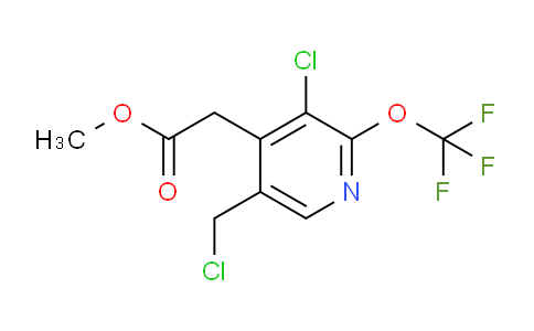 Methyl 3-chloro-5-(chloromethyl)-2-(trifluoromethoxy)pyridine-4-acetate
