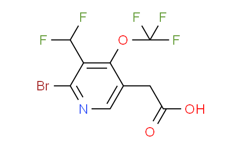 AM40337 | 1806120-96-6 | 2-Bromo-3-(difluoromethyl)-4-(trifluoromethoxy)pyridine-5-acetic acid