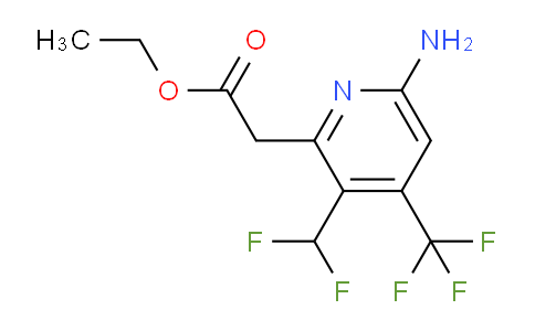 AM40392 | 1806932-07-9 | Ethyl 6-amino-3-(difluoromethyl)-4-(trifluoromethyl)pyridine-2-acetate