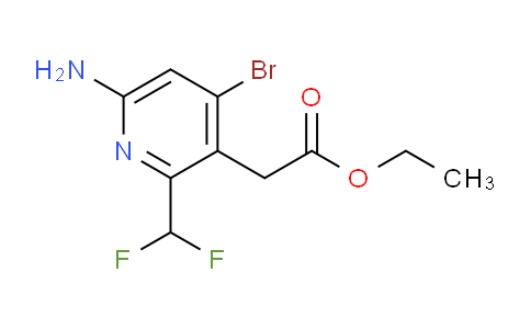 Ethyl 6-amino-4-bromo-2-(difluoromethyl)pyridine-3-acetate