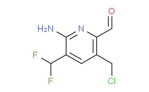 2-Amino-5-(chloromethyl)-3-(difluoromethyl)pyridine-6-carboxaldehyde